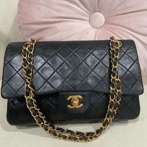 CHANEL Classic Quilted Lambskin Double Flap